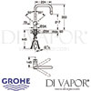 Grohe Minta Single-Lever Sink Mixer Dimensions
